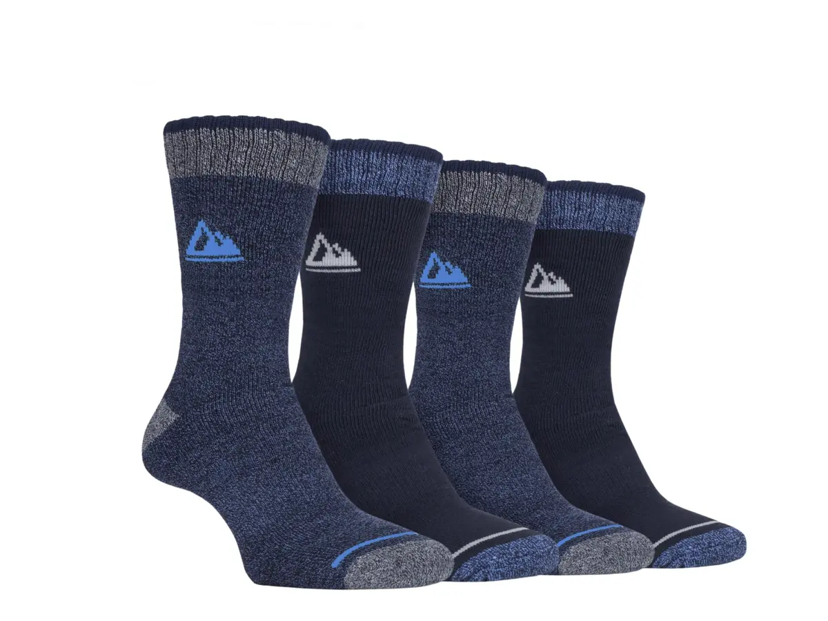 Storm Bloc Mens Perform Boot Socks 6-11 | Blue 4 Pack 1