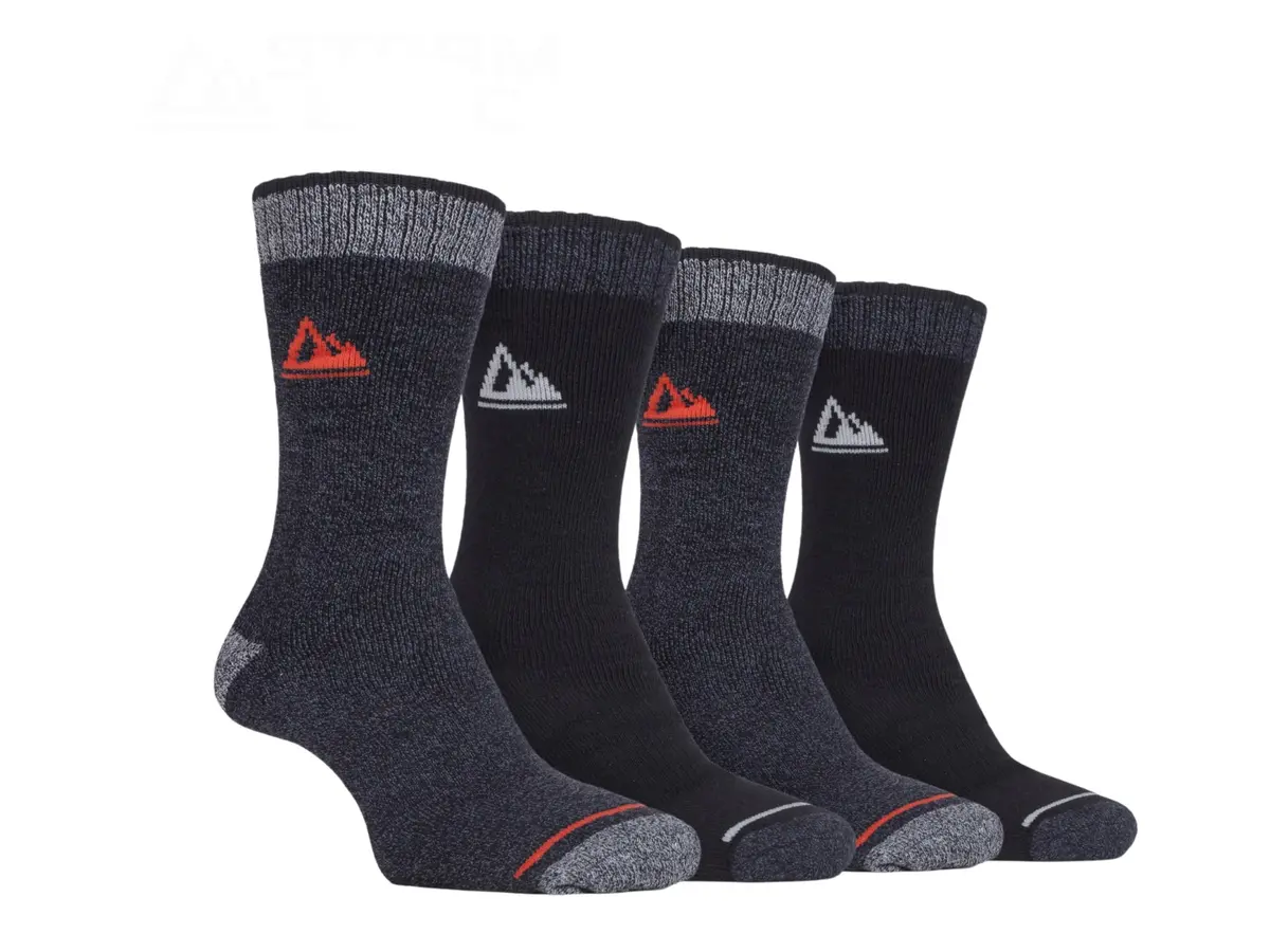 Storm Bloc Mens Perform Boot Socks 6-11 | Amber 4 Pack 1