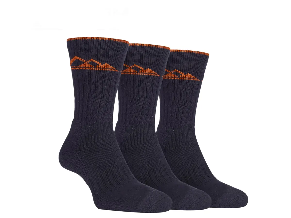 Storm Bloc Mens Luxury Heavy Cushion Boot Socks 6-11 | Amber 3 Pack 1