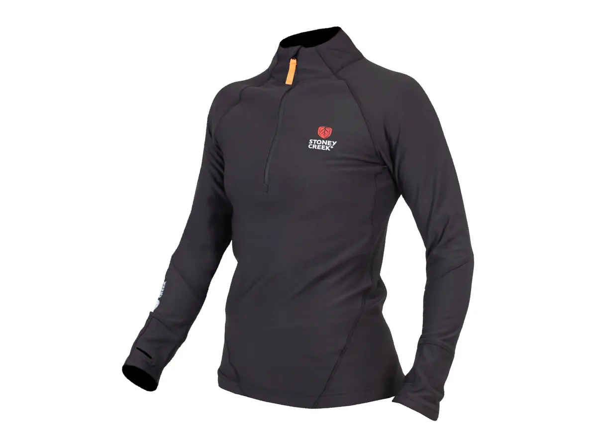 Stoney Creek Women's Active Long Sleeve Top: Black 1