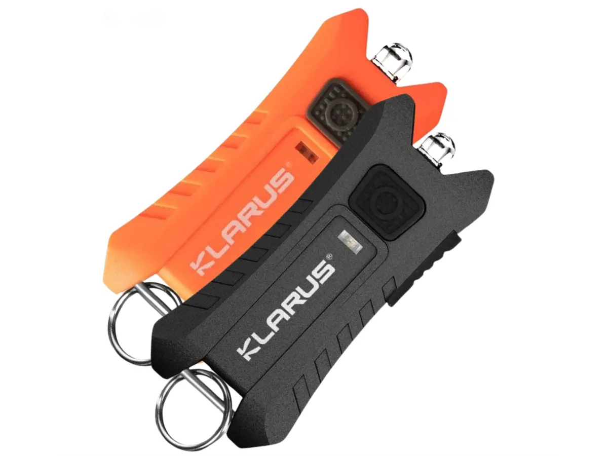 Klarus Mi2 Rechargeable Led Keyring Torch 40 Lumens Black Or Orange 1