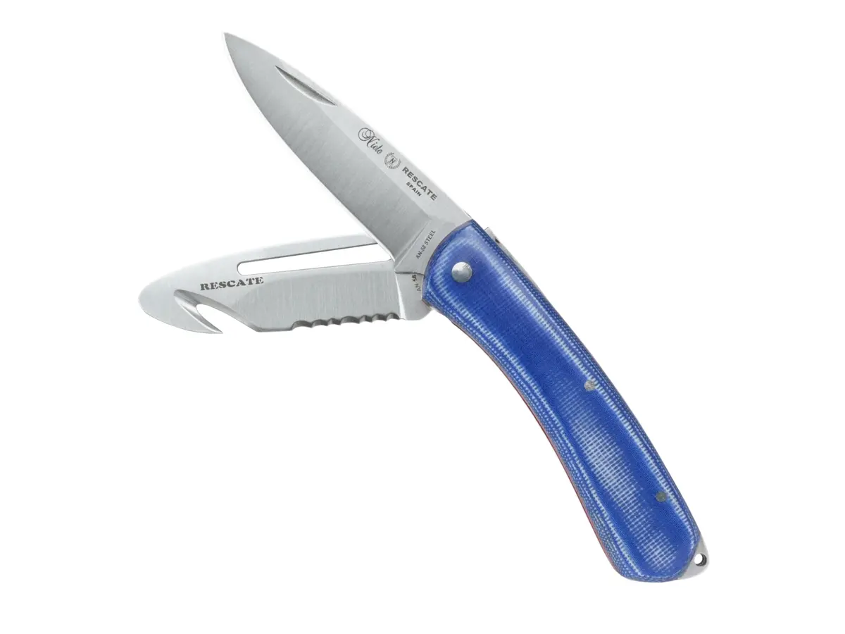 Miguel Nieto Folding Knife Rescate (Rescue) Mikarta | Double Blade 1