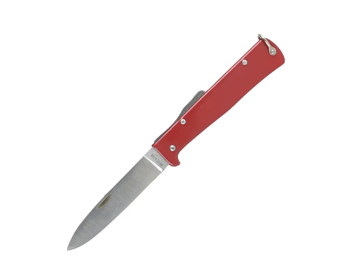 Mercator Knife Carbon Steel Folding Red 9Cm Blade 1