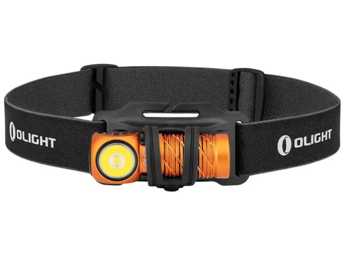 Olight Perun 2 Mini Rechargeable Torch/Headlamp 180° Lighting Orange 1100 Lumens 1