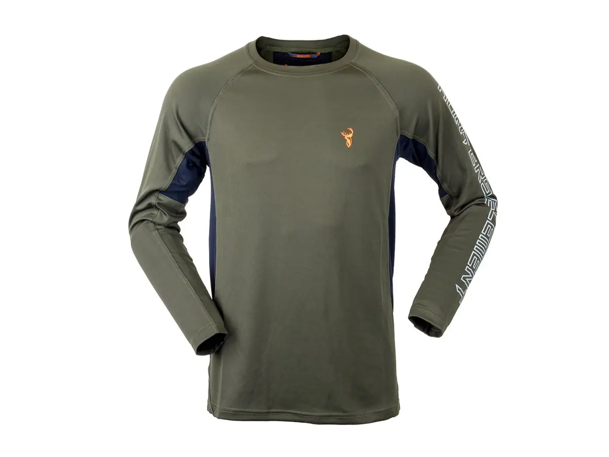 Hunters Element Eclipse Crew Long Sleeve Shirt: Green 1