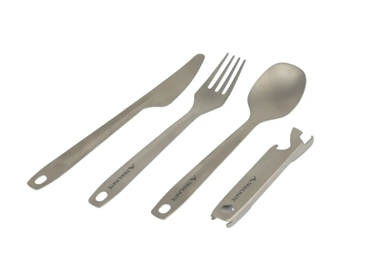 Trailmate Titanium Cutlery Set 4 Piece *50 Grams Weight! 1
