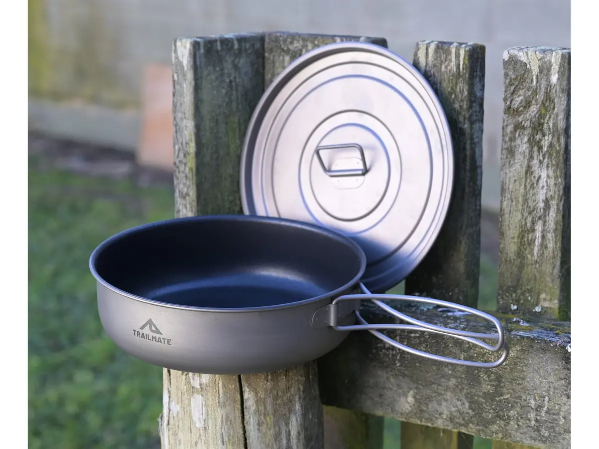 Trailmate Titanium 1 Litre Non-Stick Frying Pan *136 Grams Weight! 2
