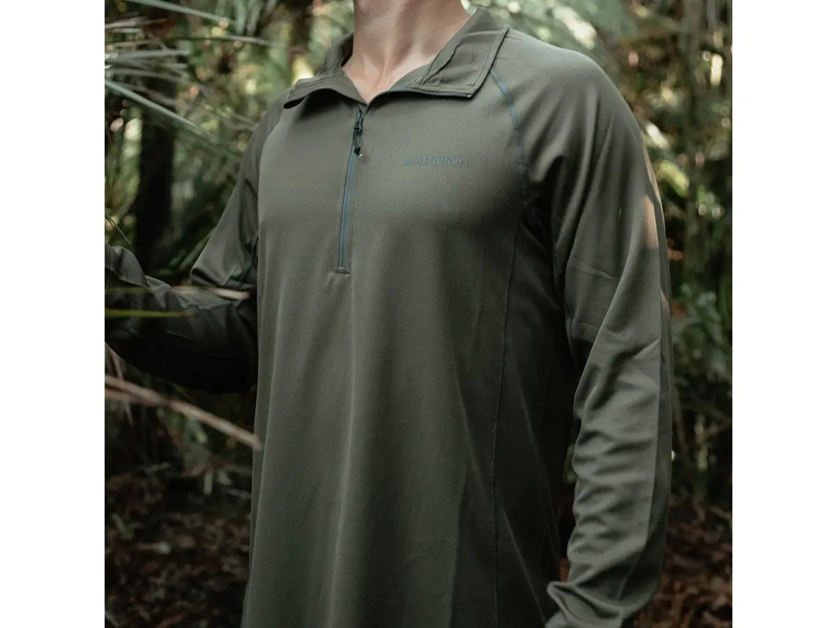 Manitoba Pursuit Longsleeve Cool & Dry Top Olive 1
