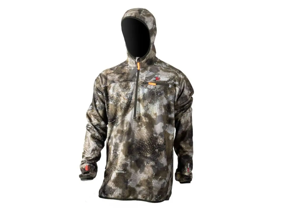 Stoney Creek Microplus Hoodie With Half Zip: Tuatara Alpine Camo 1