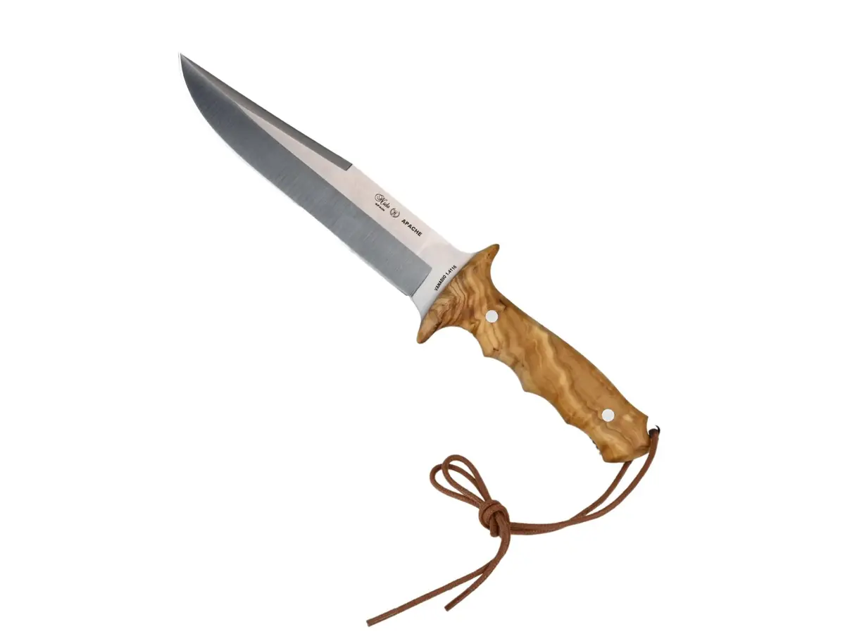 Miguel Nieto Knife Apache Olive Wood Handle 1
