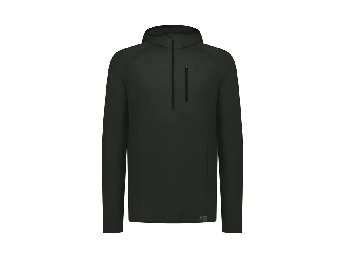 Swazi Hoodoo Merino Hooded Shirt Iron Sand 1