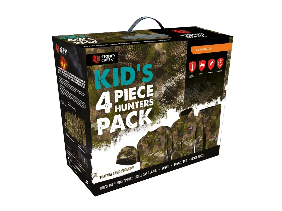Stoney Creek Kid's 4 Piece Fleece Hunters Pack Camo 1