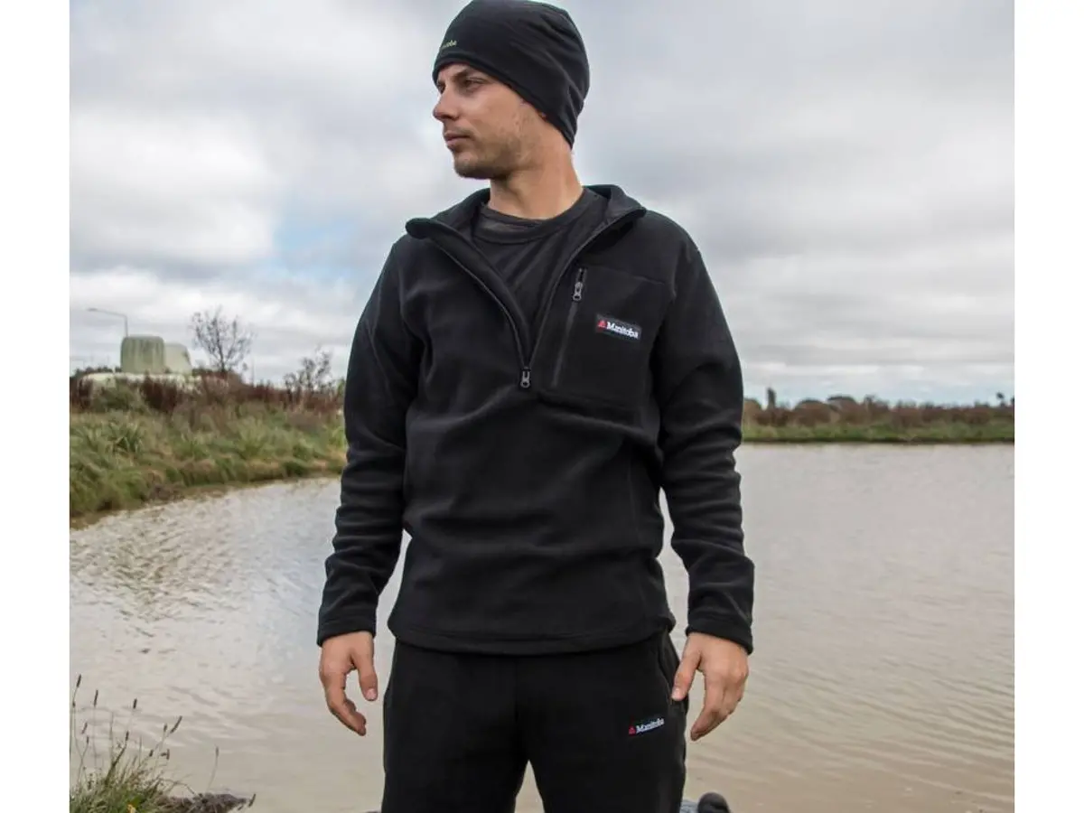 Manitoba Premium Fleece Top: Black 1