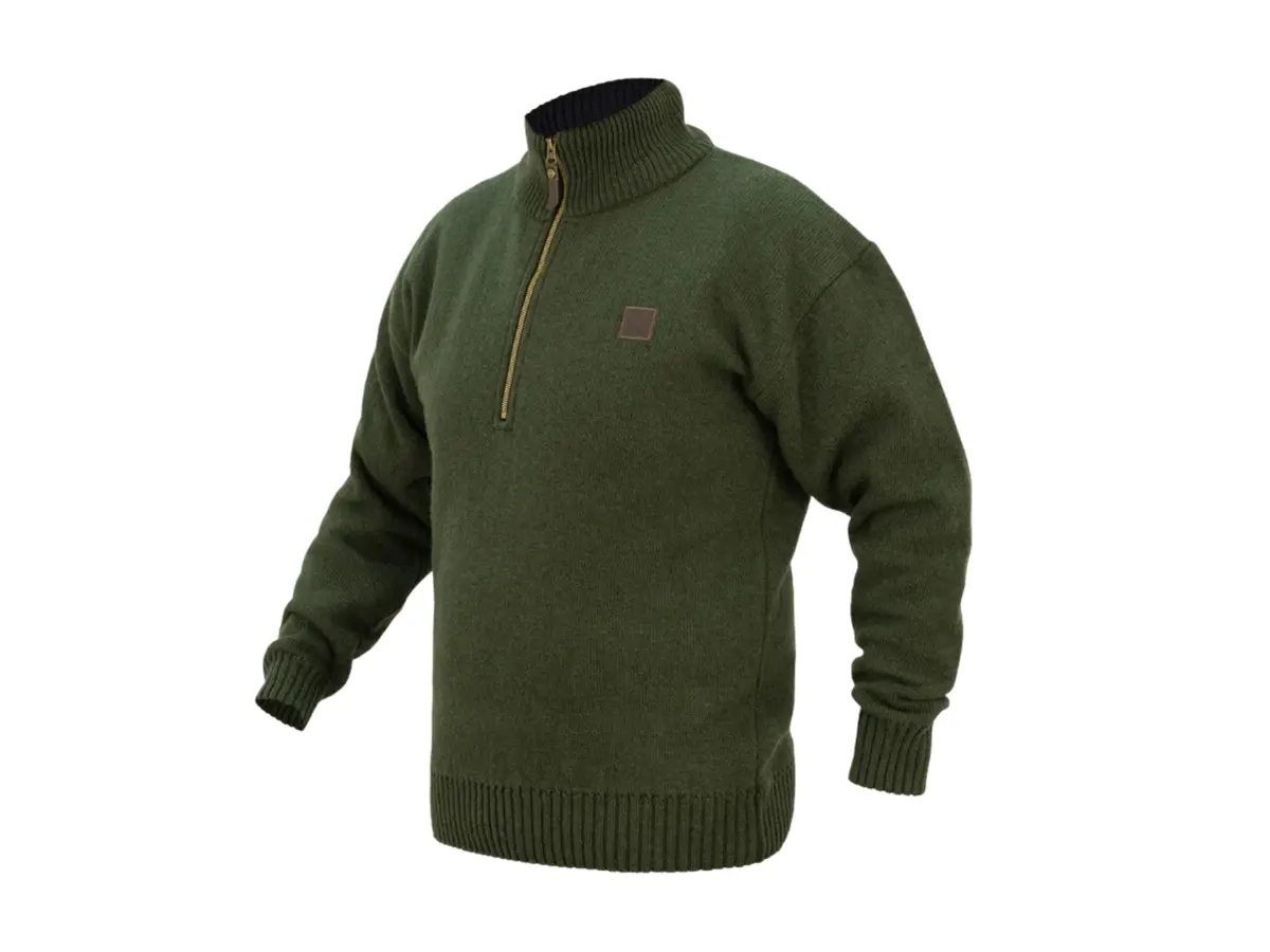 Swazi The Mackenzie Wool Long Sleeve Top Olive 1