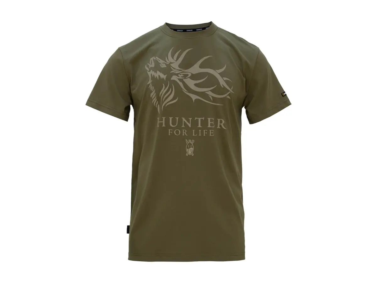 Swazi Hunter For Life T-Shirt Olive 1