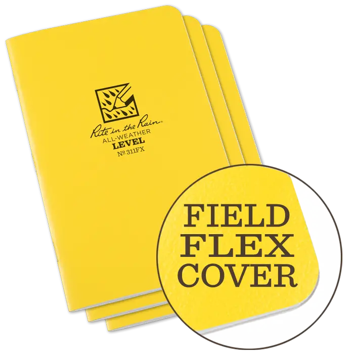 Rite-In-The-Rain - #311Fx Notebook, Field Flex, Level Pattern, Pkg Of 3 1