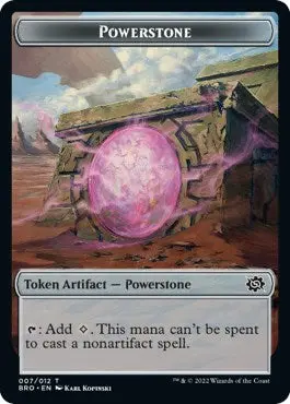 Myr // Powerstone Double-Sided Token [The Brothers' War Commander Tokens] 2