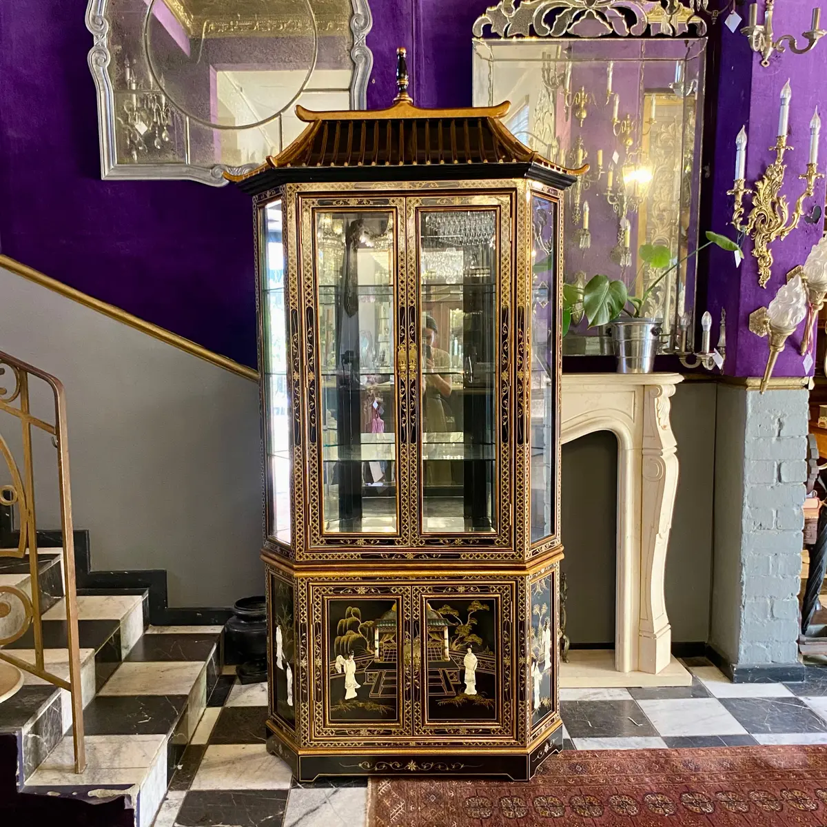 Large Vintage Japanese Display Cabinet - Sold 1
