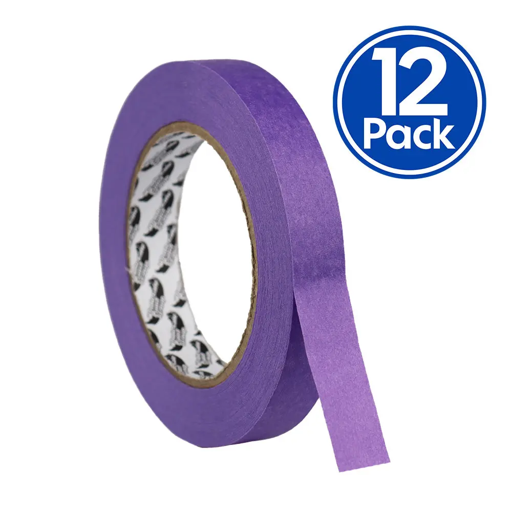 Wpg General Purpose Automotive Purple Masking Tape 18Mm X 50M X 12 Pack 1