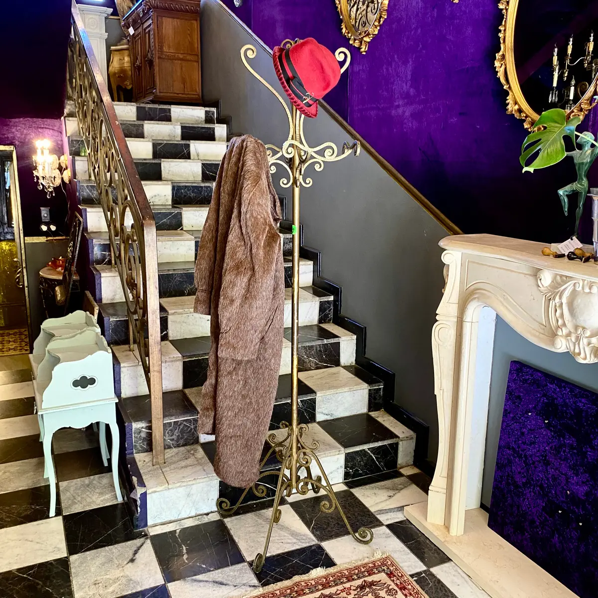 Vintage Brass Coat Stand - Sold 1