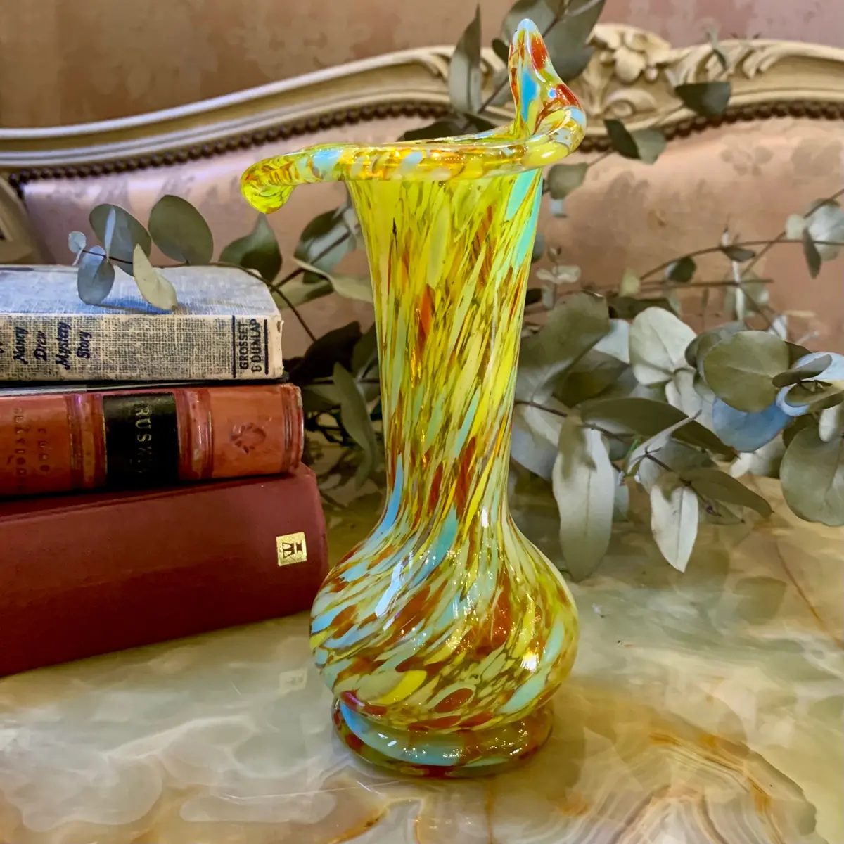 Unusual Vivid Coloured Murano Vase - Sold 1