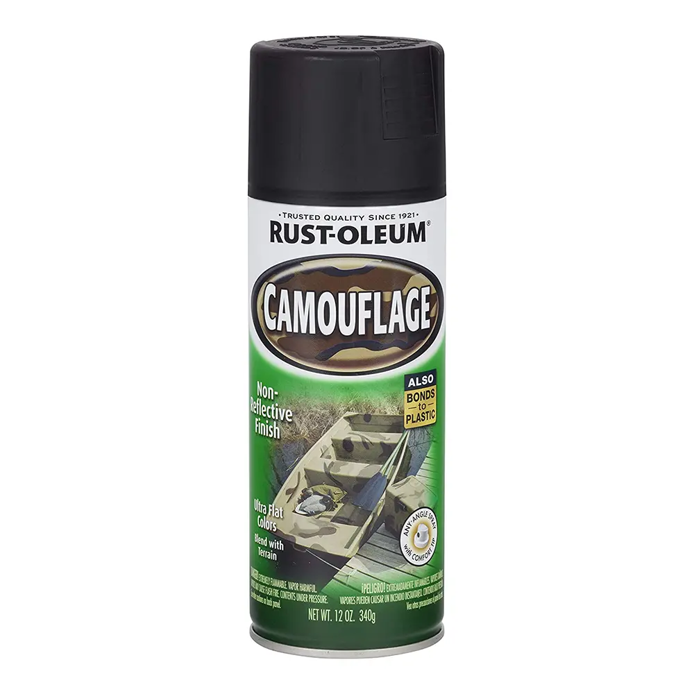Rust-Oleum Camouflage Spray 340G Aerosol Ultra Flat Black 1