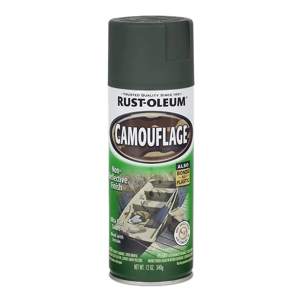 Rust-Oleum Camouflage Spray 340G Aerosol Ultra Flat Deep Forest Green 1