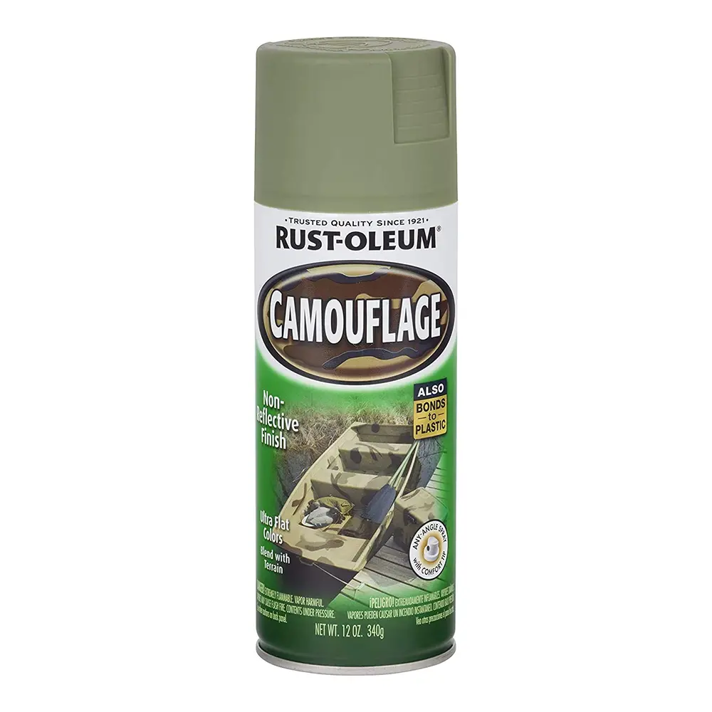 Rust-Oleum Camouflage Spray 340G Aerosol Ultra Flat Army Green 1