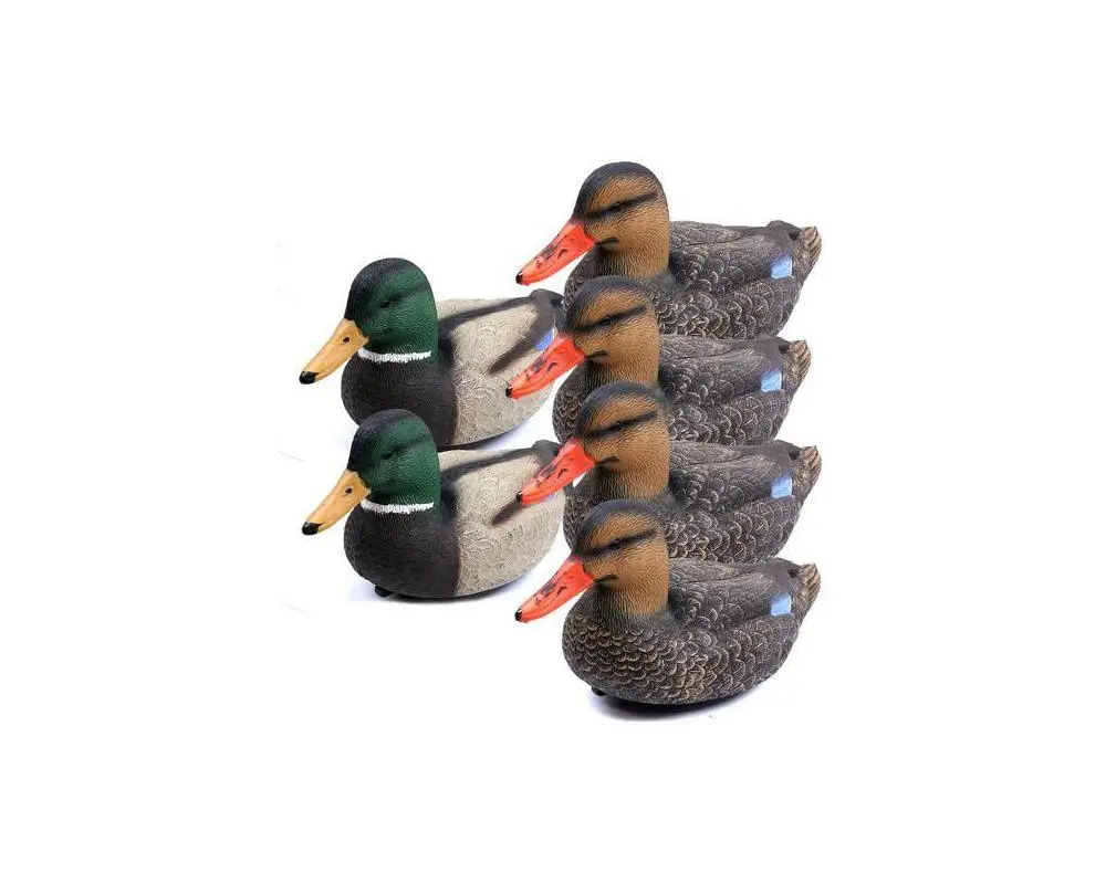 Game On 20" Magnum Mallard Decoy Set 6 Pack (4 Hens / 2 Drakes) 1