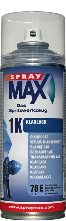 Spray Max 1K Uniclear Acrylic Gloss Lacquer Aerosol 500Ml 1