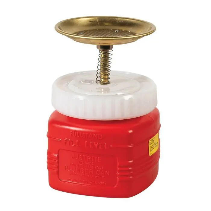 Justrite 14018 Plastic  Plunger Can 1