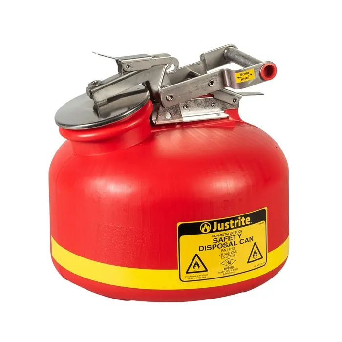 Justrite Polyethylene Liquid Disposable Safety Can 1