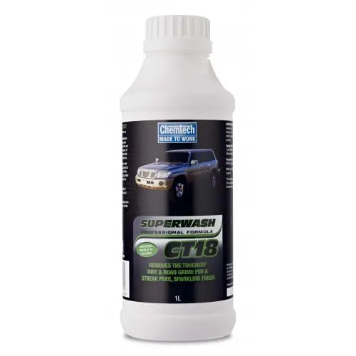 Chemtech Ct18 Superwash Professional Concentrate Car Wash 1L 1