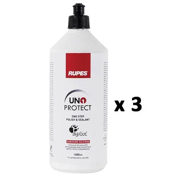 Rupes Uno Protect 1 One Step Cut And Polish Compound Protective Sealant 1L X 3 1