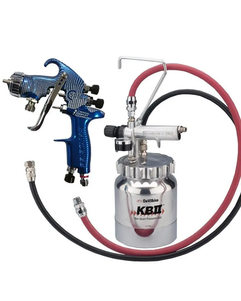 Devilbiss Kbii Aluminum Pot C-Spray Professional Spray Gun Pressure Kit 1.0Mm 1