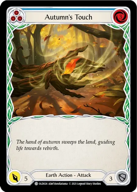 Autumn's Touch (Blue) [Old024] (Tales Of Aria Oldhim Blitz Deck)  1St Edition Normal 1