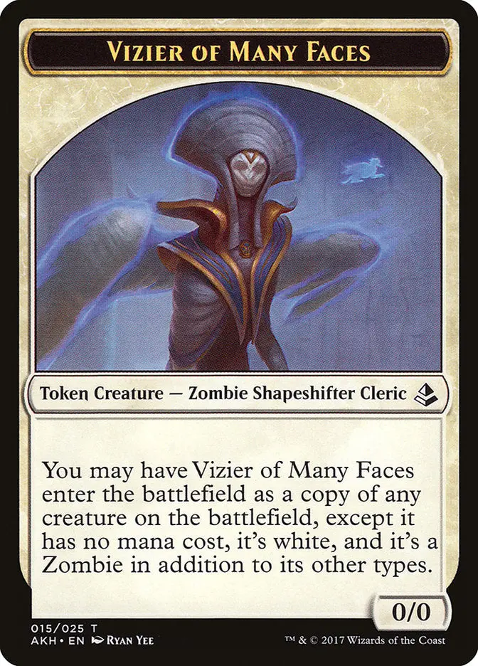 Vizier Of Many Faces Token [Amonkhet Tokens] 1