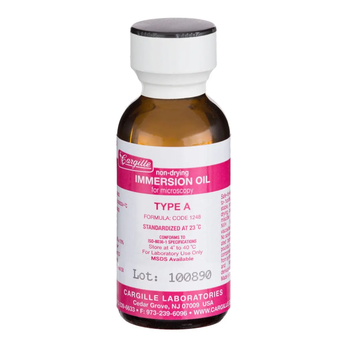 Microscope Immersion Oil, Type A (1/4 Oz. Or 1 Oz.) 1