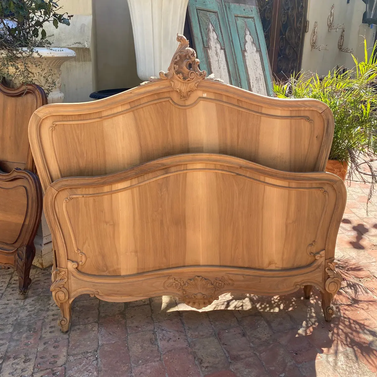 Antique Oak Bed Set - Double 1