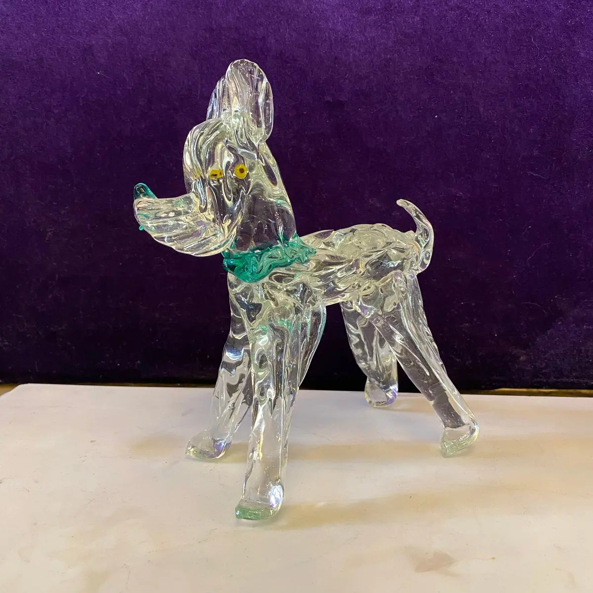 Delightful Vintage Murano Glass Poodle 1