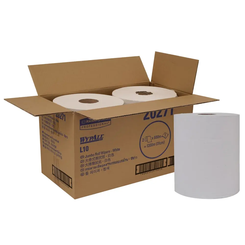 Wypall 20271 L10 Industrial Roll Tissue 1-Ply 31.5Cm X 600M 1