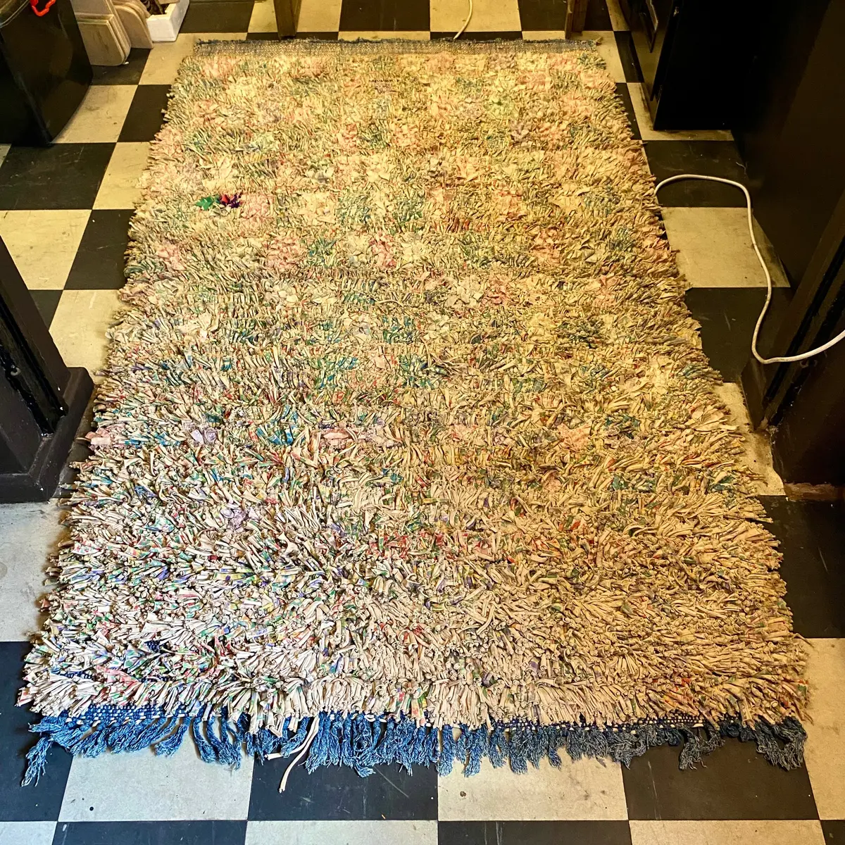 Vintage 70'S Cotton Rug 1