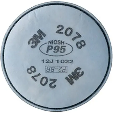 3M 2078 P95 Particulate Filter W/Ov/Ag Relief 1
