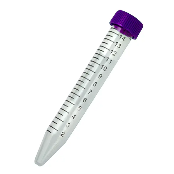 Centrifuge Tube, Conical Bottom, Plain, 15 Ml, Polypropylene Tube, Each 1