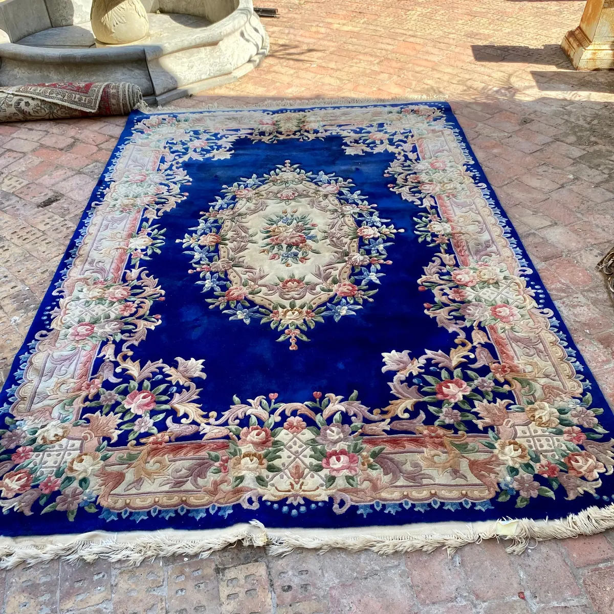 Gorgeous Vintage Royal Blue Rug - Sold 1
