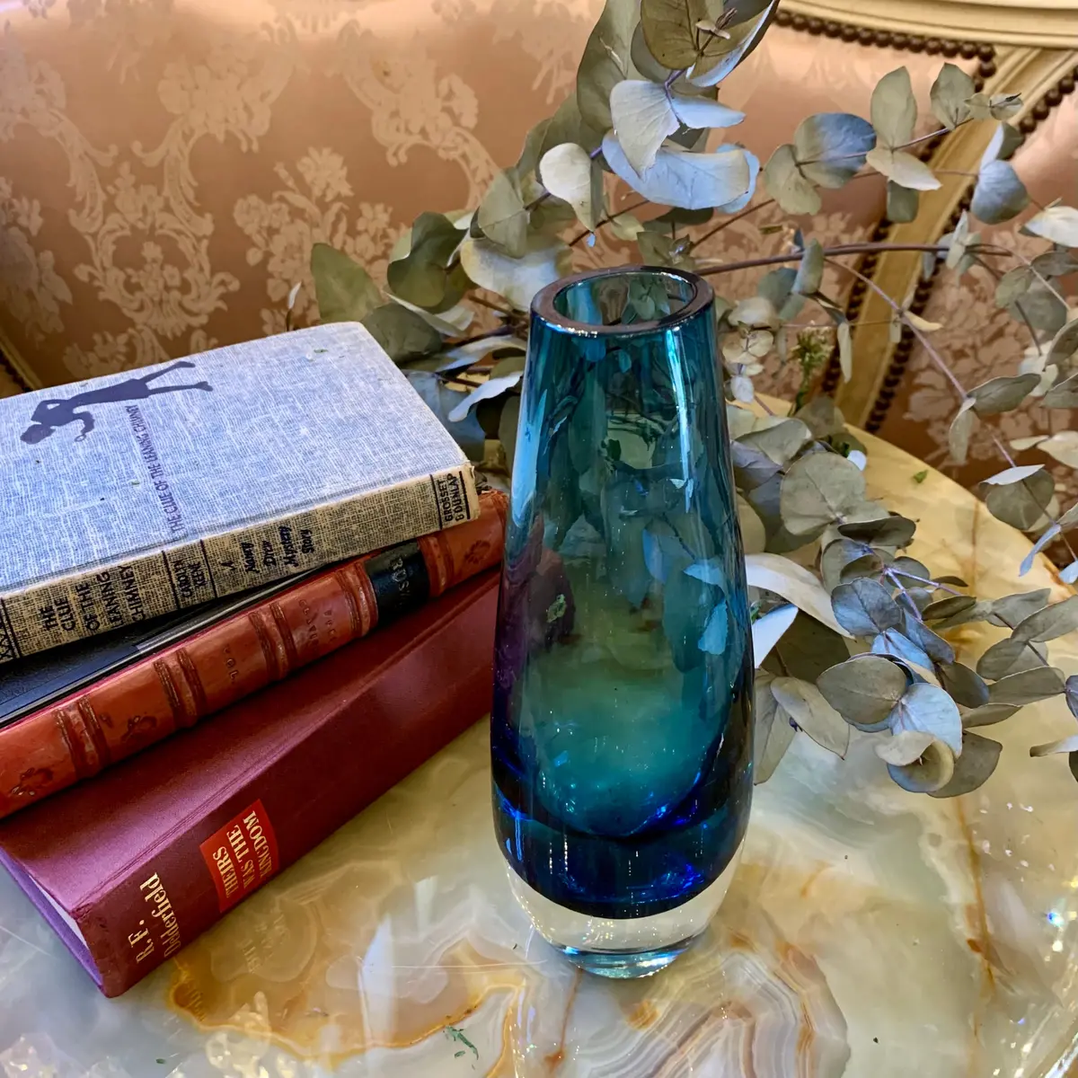Charming Vintage Blue Murano Vase - Sold 1