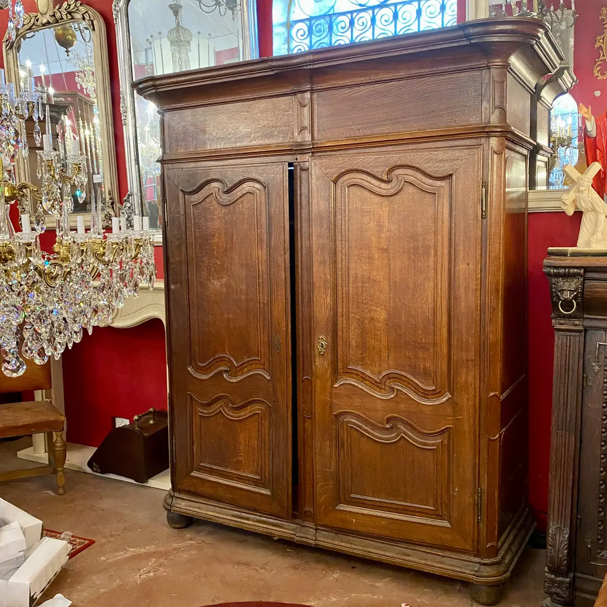 Very Large Antique Oak Armoire -Sold 1