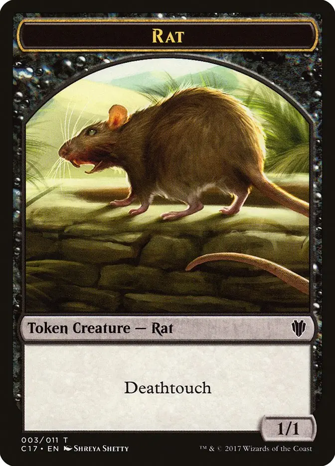 Rat Token [Commander 2017 Tokens] 1
