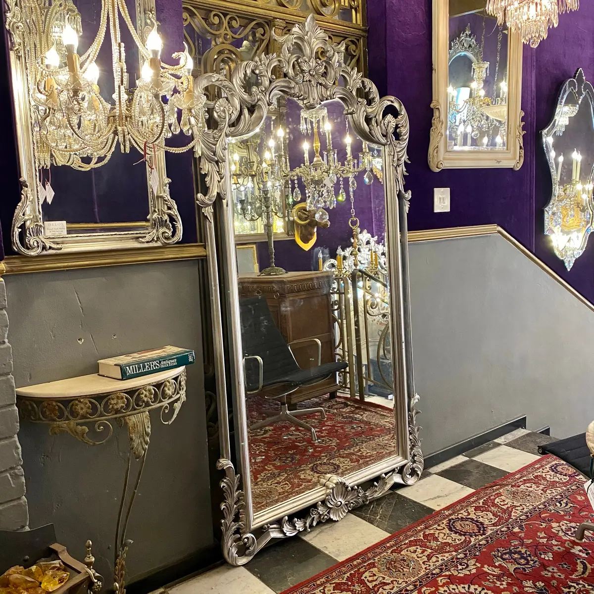 Carved French Style Extra Large Mirror - 2200H 1