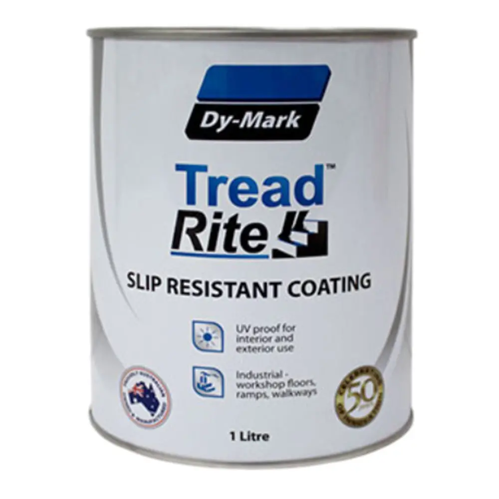 Dy-Mark Treadrite 1L Clear Bulk Slip Resistant Coating  P5 Rated Anti-Slip Paint 1